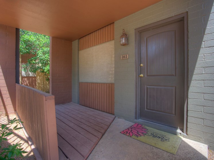 Outside Apartment & Apartment Patio at Copper Creek in Tucson, AZ